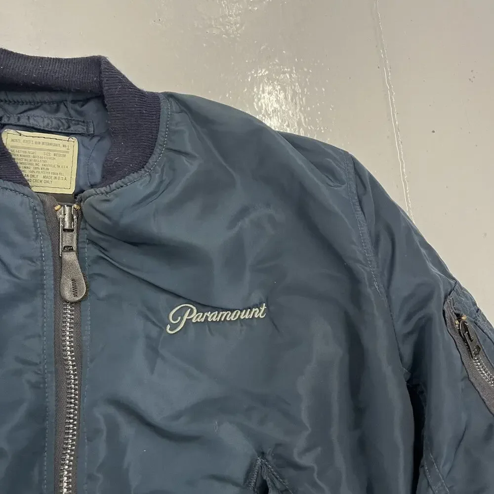 Vintage 90s Paramount Alpha Industries MA-1 Bomber Jacket